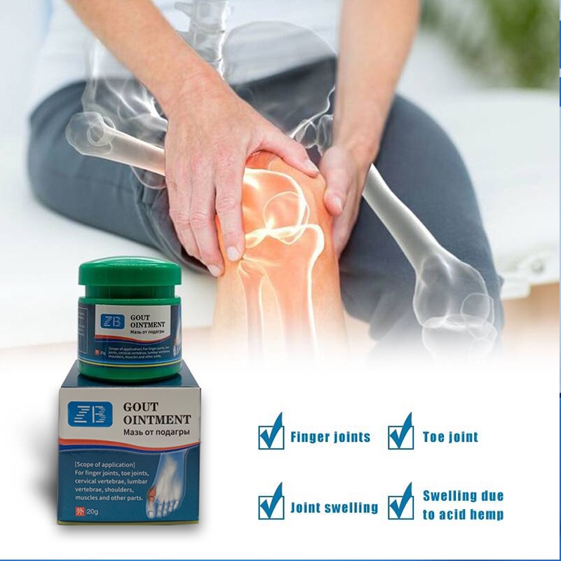 20G Gout Ointment Cream Finger Toe Bone Spur Gout Cause Joint Knee Pain PainKiller Treatment Health