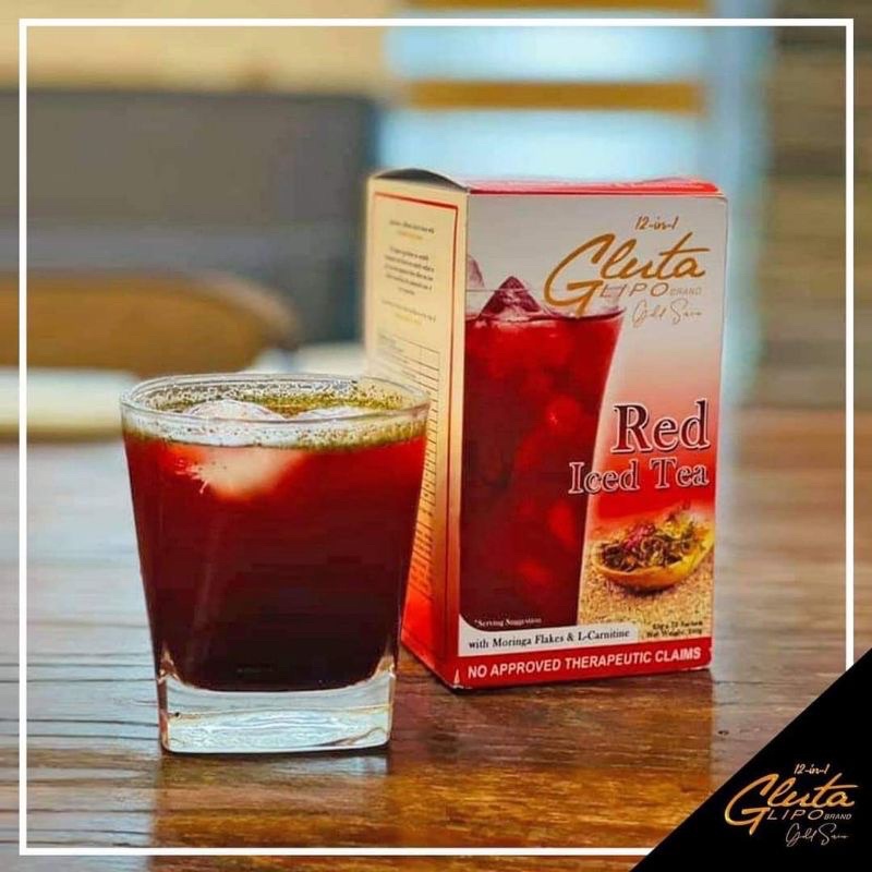 GLUTA LIPO RED ICED TEA ORIGINAL WITH SEALED Shopee Philippines