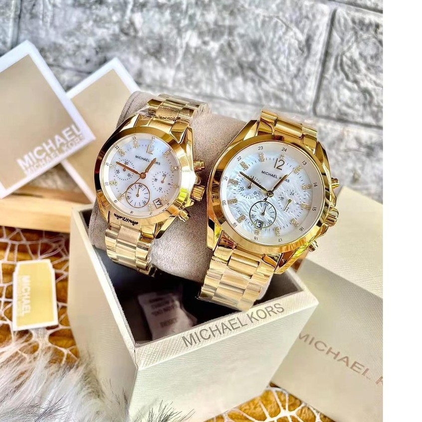 Mk Watch Bradshaw pearl dial Motherpearl chronograph watch #each | Shopee  Philippines