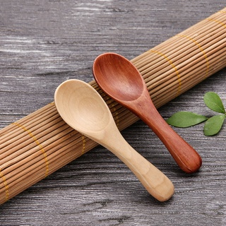 Natural Wooden Spoon  Tea Honey Coffee Condiment Salt Sugar Spoon Cooking Tools Kitchen Gadgets #8