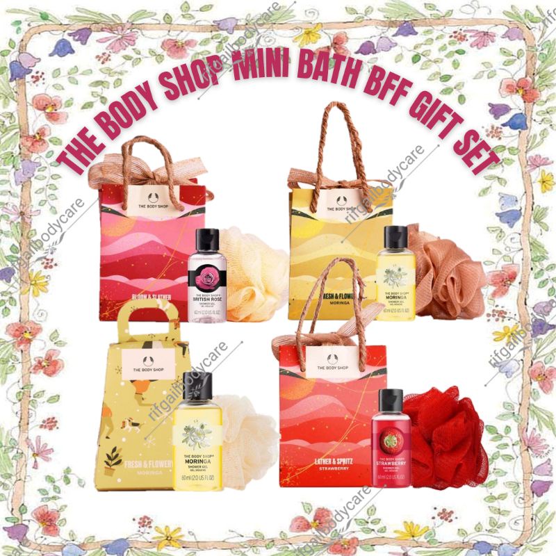 The Body Shop MINI DUO GIFT SET (SHOWER PUFF + SHOWER GEL 60ml