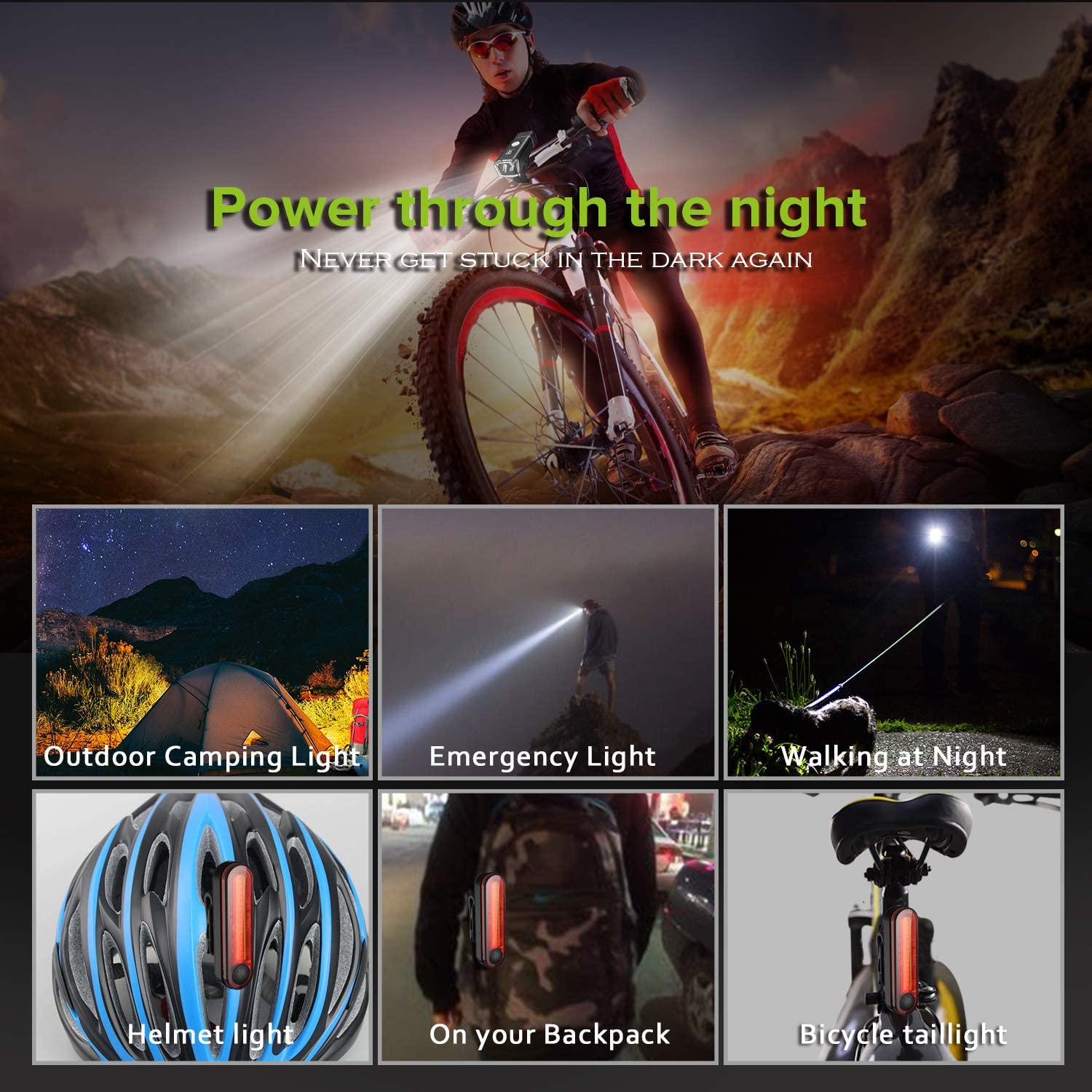 degbit bike light set