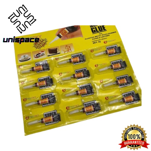 ️ UNISPACE ️ 12 pcs SUPER GLUE pad dolphbond strong glue adhesive good quality