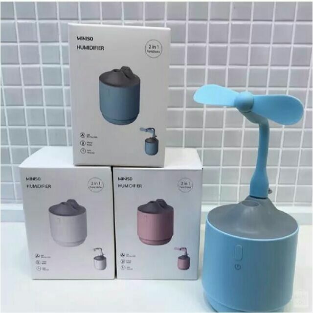 Miniso With Water Base Oil Humidifier 2in1 | Shopee Philippines