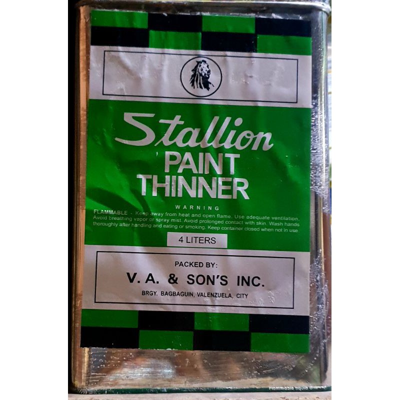 Stallion Paint Thinner 4liters/Gallon Shopee Philippines