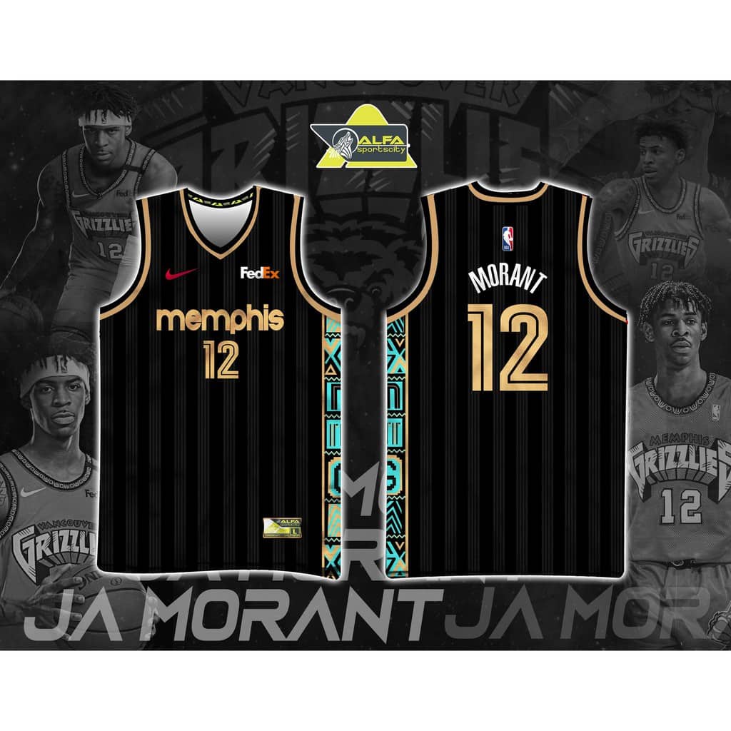 JA Morant Jersey 12 Full High Quality Sublimation Basketball Jersey