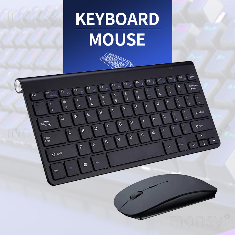 Keyboard And Mouse Set 2.4G Mini Wireless Mute Thin Home Laptop Office