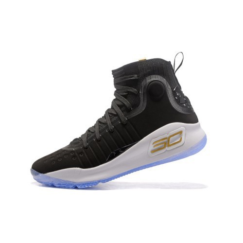 under armour Curry 4 Black White Gold 