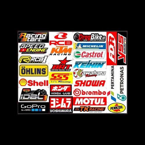 Stickers PACK racing Contents 27pcs Motorcycle racing Stickers racing ...