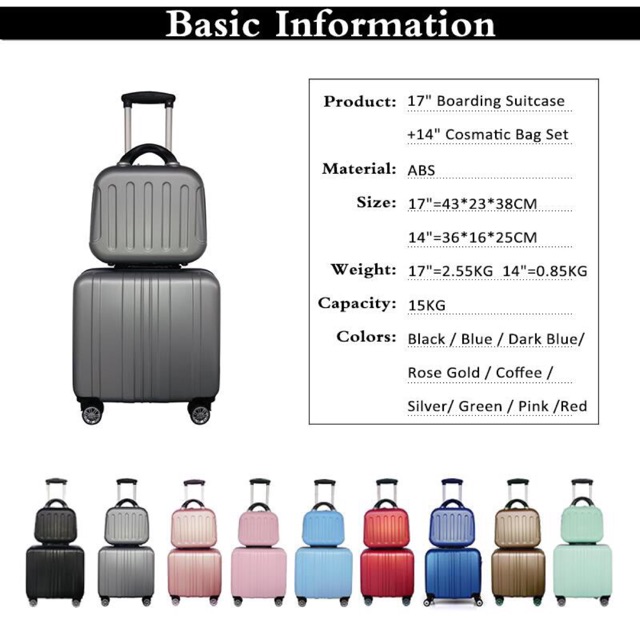 15kg bag size