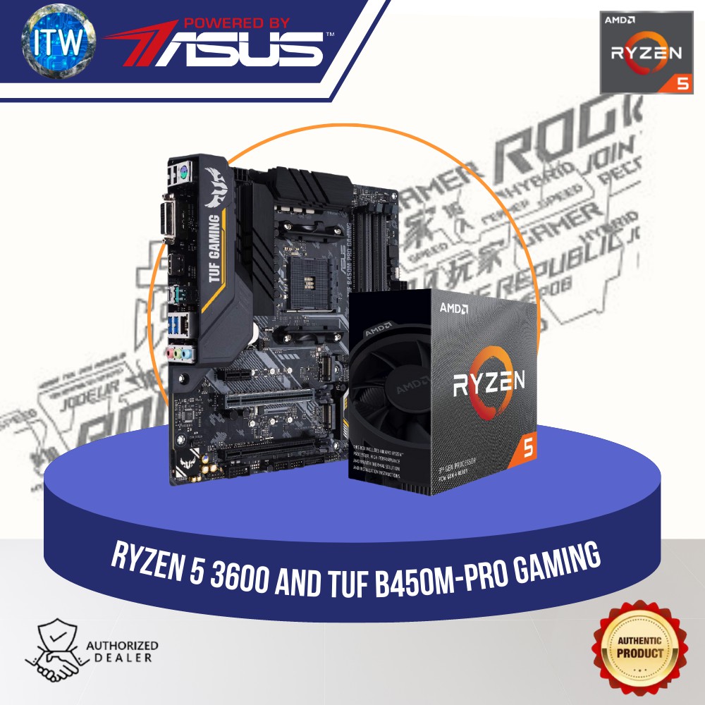 Amd Ryzen 5 3600 Processor W Asus Tuf B450m Pro Gaming Ii Motherboard Shopee Philippines