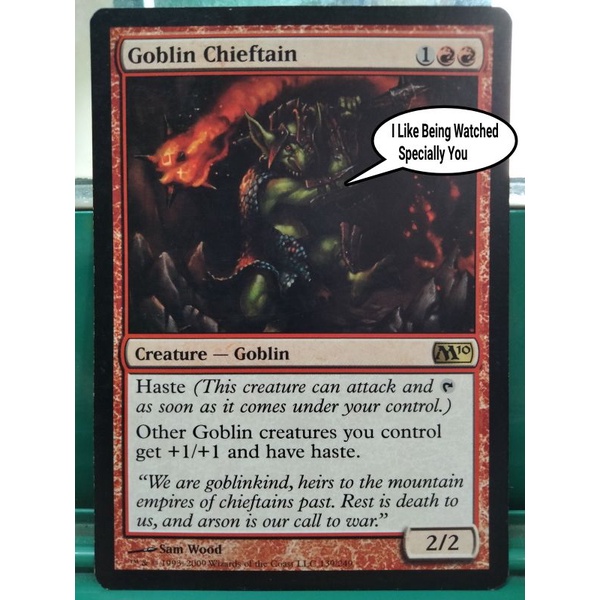 Magic The Gathering MTG Card Goblin Chieftain Core Shopee Philippines