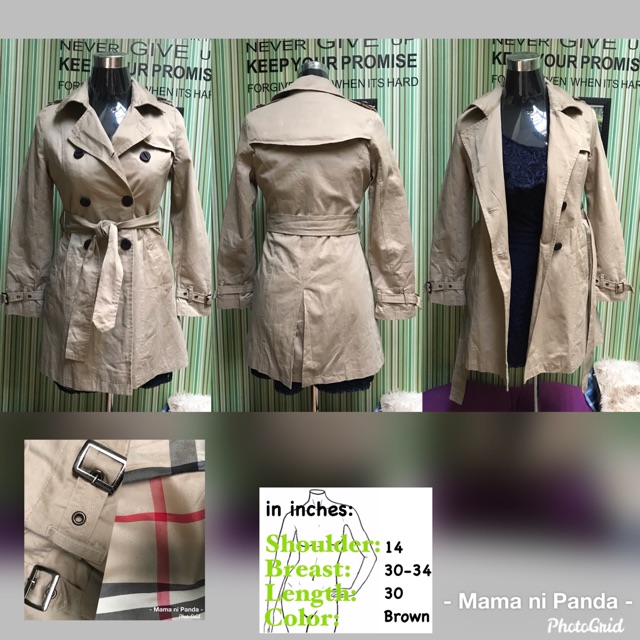 burberry inspired trench coat