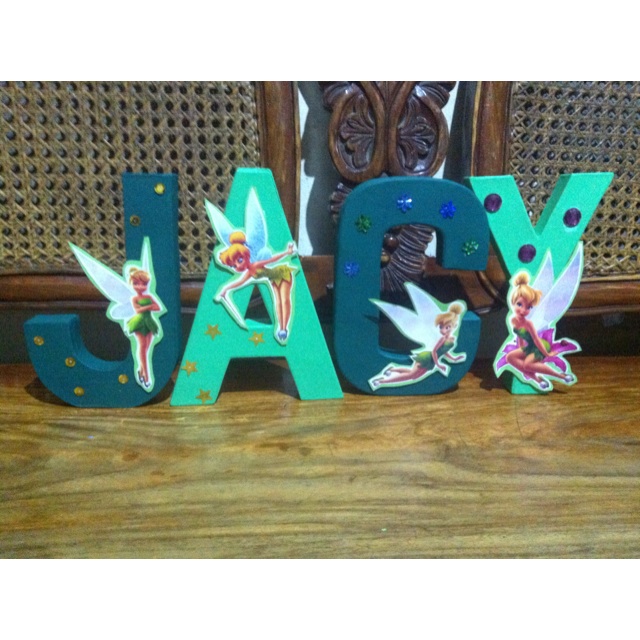 Tinkerbell Themed Letters Standee Shopee Philippines