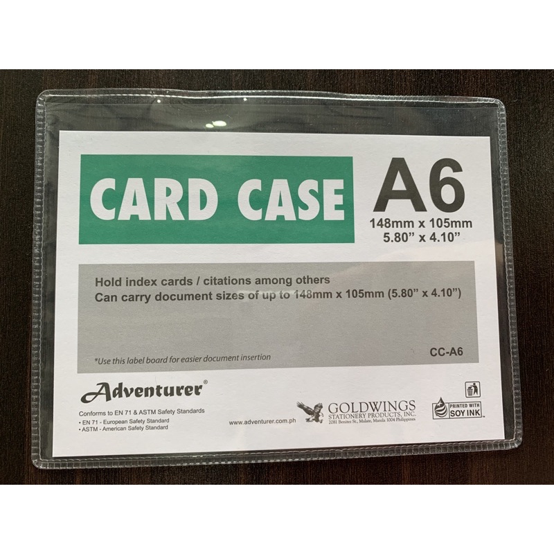 (1PC) Card Case/Soft Case A6 (148mmx105mm) Shopee Philippines