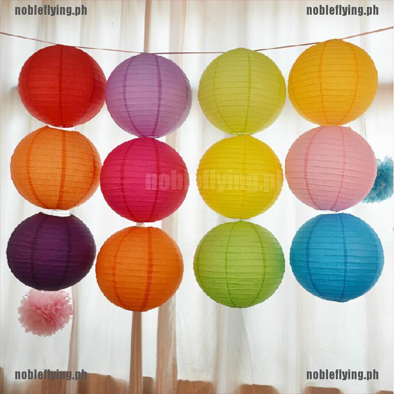 Cod Nob Multicolor Chinese Paper Lanterns Wedding Party Decoration