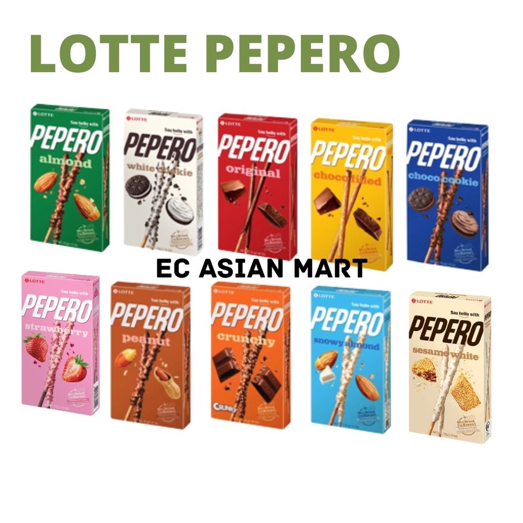 Lotte Pepero Almond Chocolate Biscuit Stick Snack Shopee Philippines