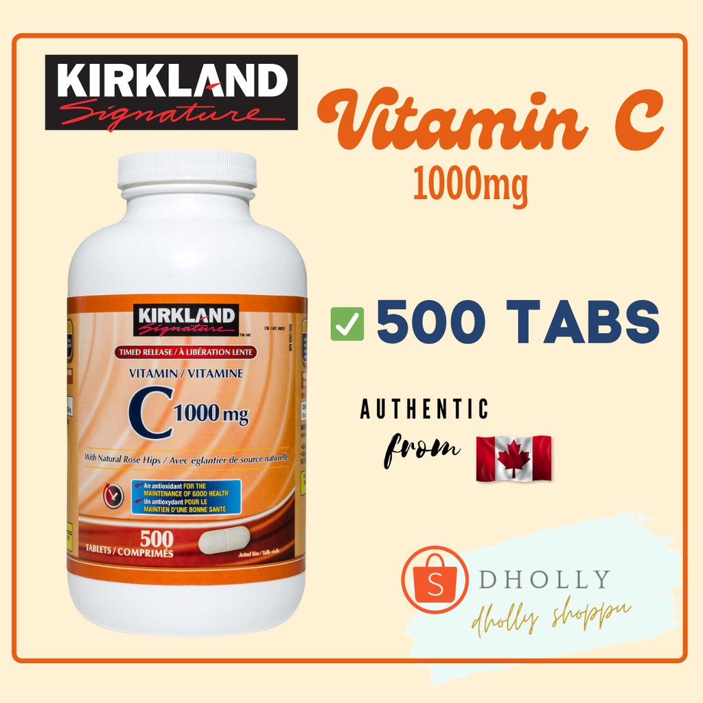Kirkland Vitamin C 1000mg 500tabs Shopee Philippines