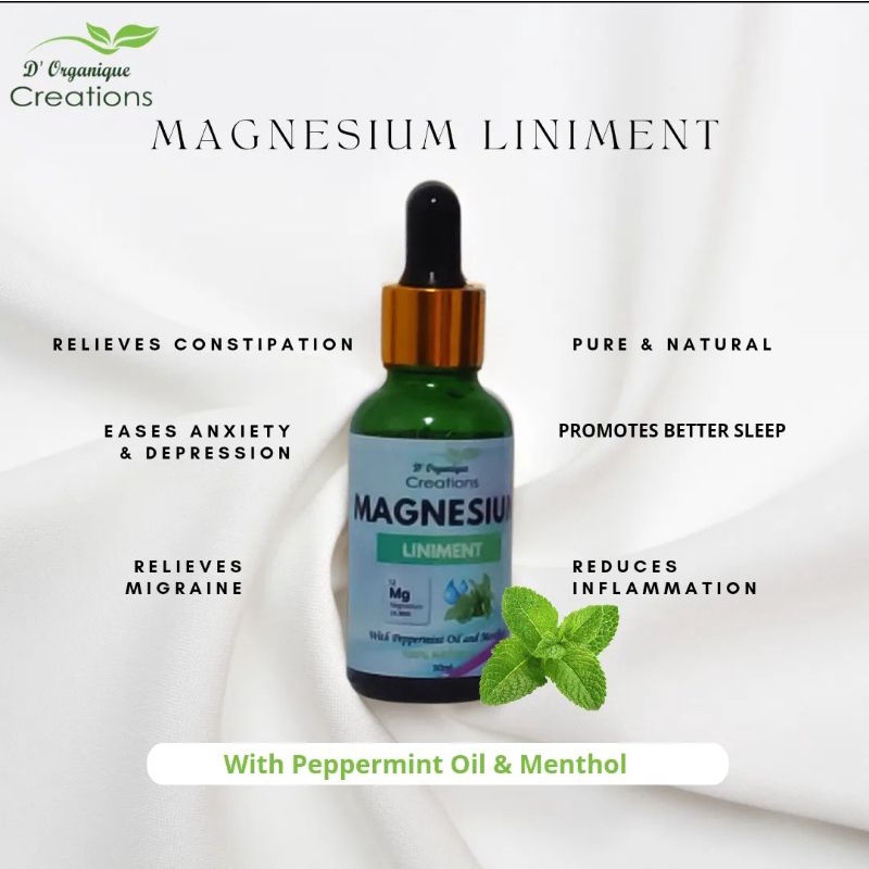 MAGNESIUM LINIMENT WITH PEPPERMINT OIL & MENTHOL 30ML Shopee Philippines
