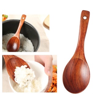 4-item kitchenwares Wooden Spatula Wooden sandok Rice Paddle Wooden Spoon Paddle Cooking Tool Aikea #5