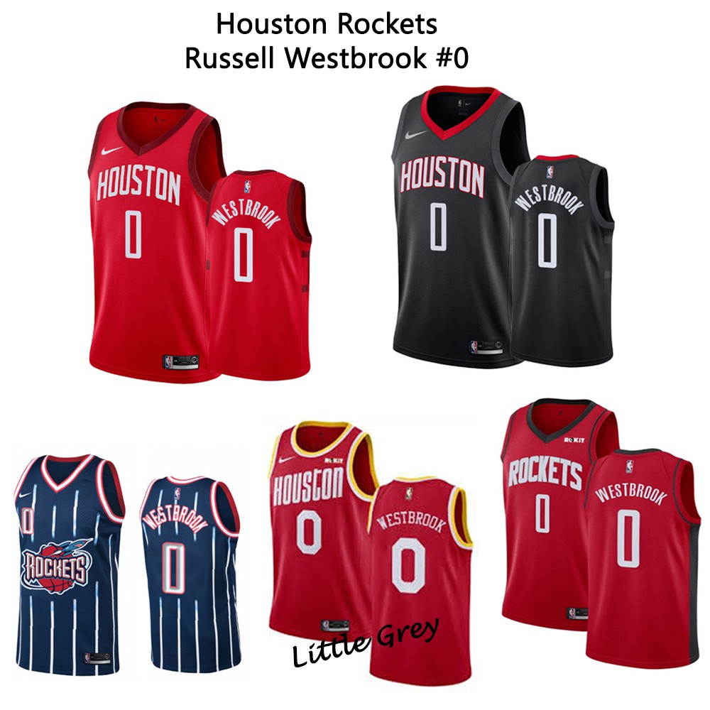houston rockets russell westbrook jersey