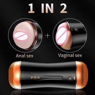 Male Masturbator Dual Channel Anal Vagina Real Pussy Masturbation Cup Porn Sex Machine Male Real Se #2