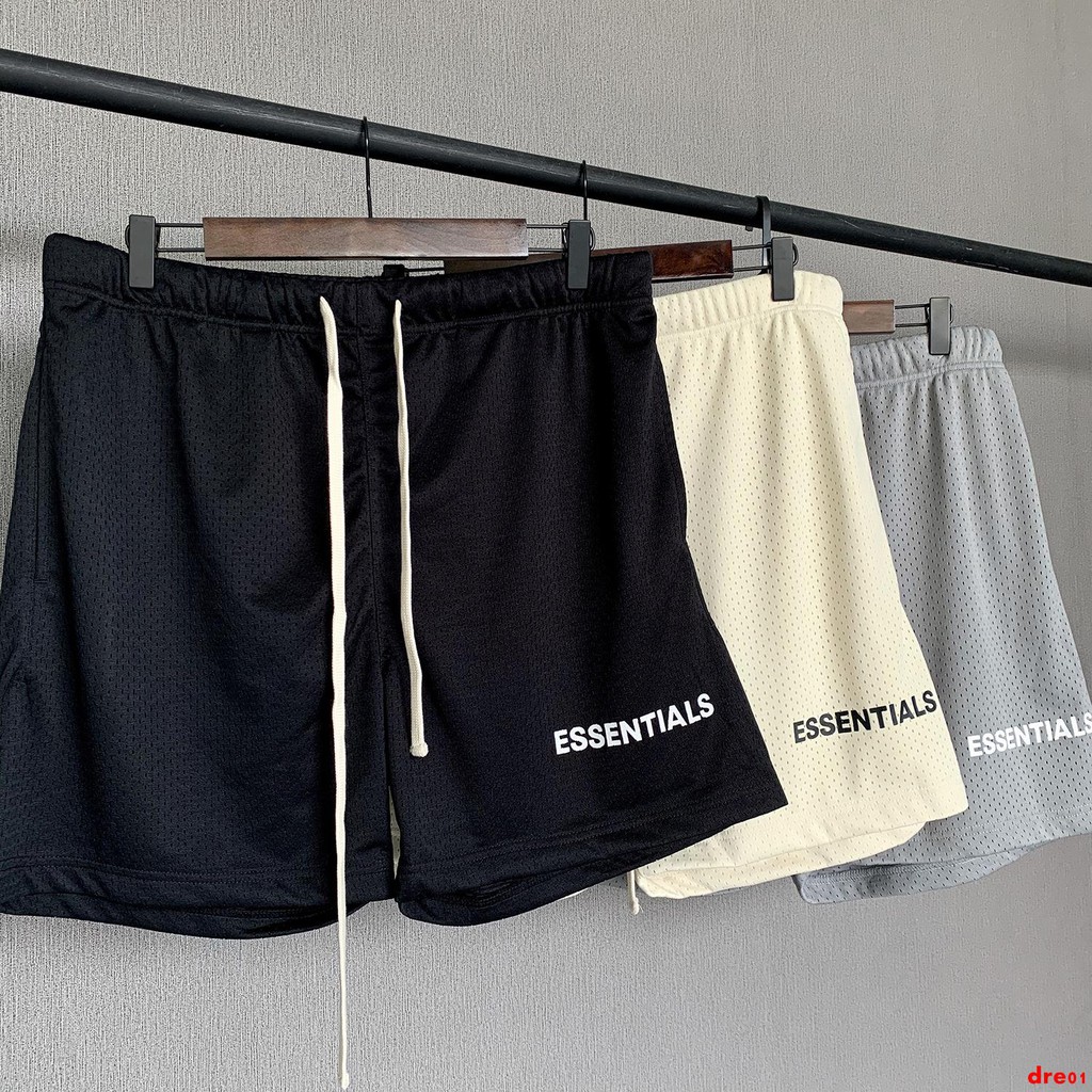 fear of god essentials mesh shorts