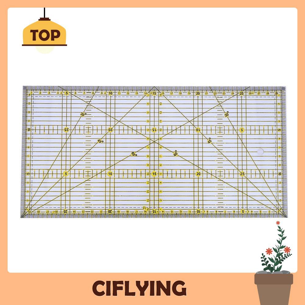 High Quality 30 X 15cm Clear Acrylic Quilt Ruler Patchwork Acrylic