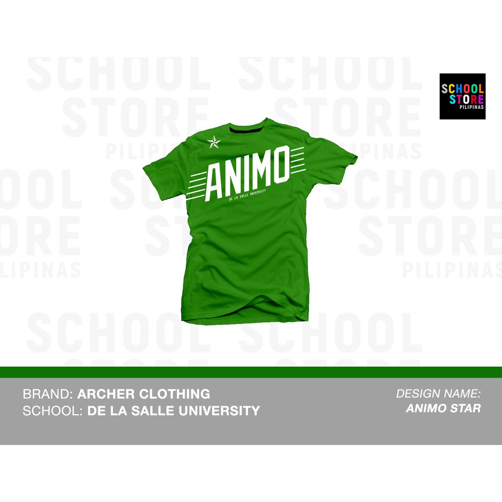 DLSU Green Archers Shirt - ANIMO STAR - ARCHER CLOTHING | Shopee ...