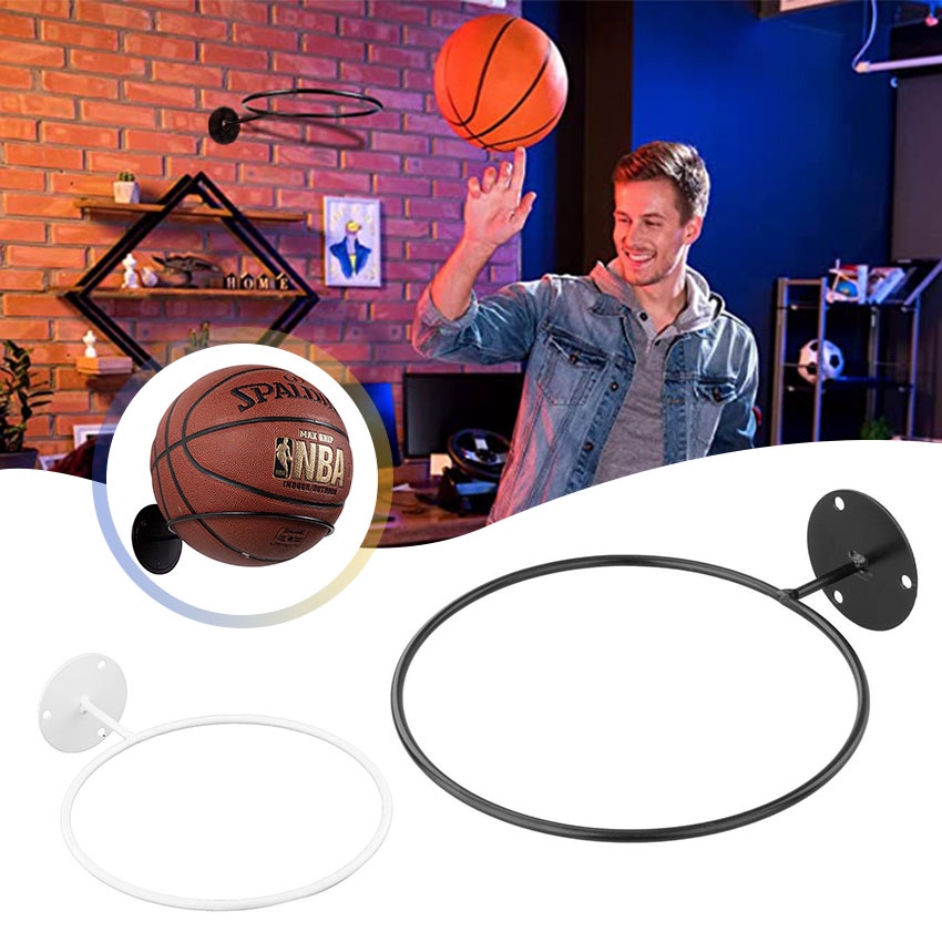Universal Sports Ball Holder Wall Mounted Ball Rack Basketball Wall