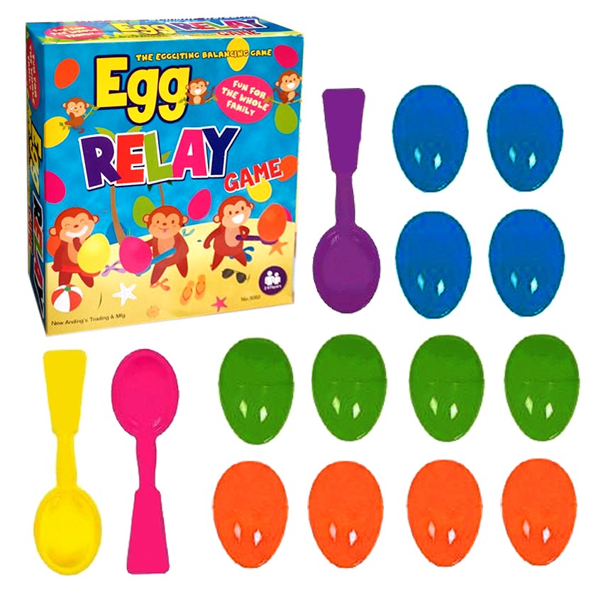 Egg Relay Game Party Egg Balancing Relay Fun Game for Family 1073