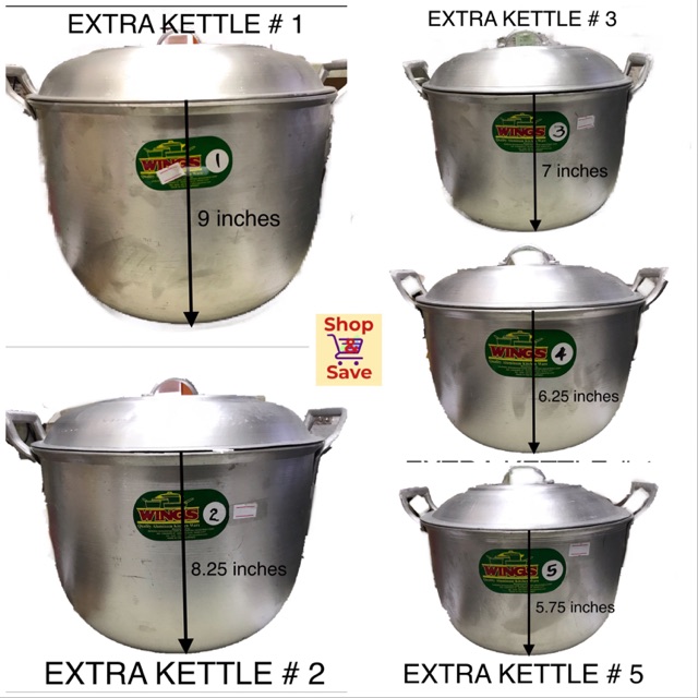 HEAVY DUTY KALDERO / WINGS BRAND / EXTRA KETTLE / BIG CALDERO | Shopee ...