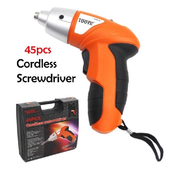 EN 45pcs Cordless Screwdriver Tool Set | Shopee Philippines