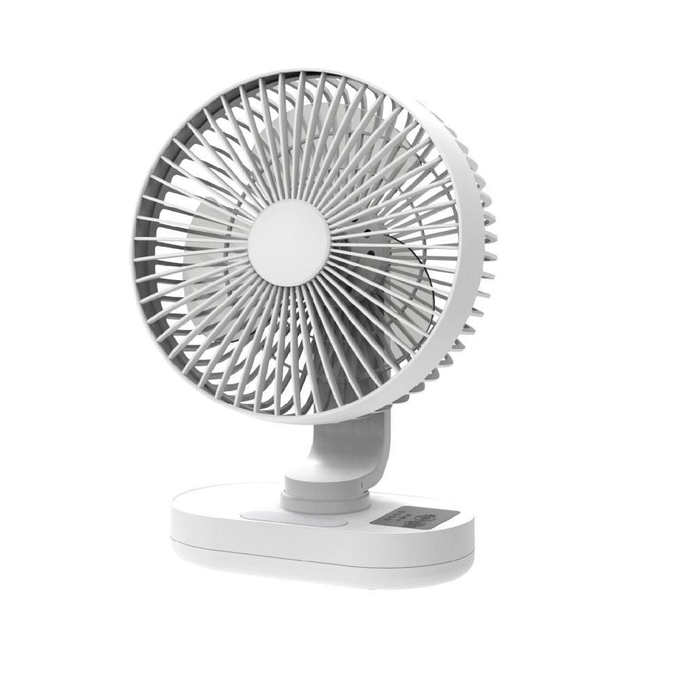 Akari Rechargeable LED Fan with Light ARF8008 8" White Shopee