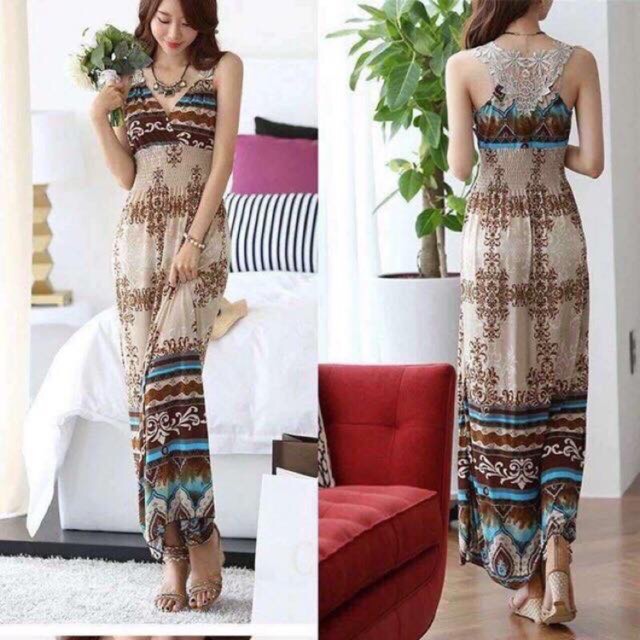 bohemian outfit shopee