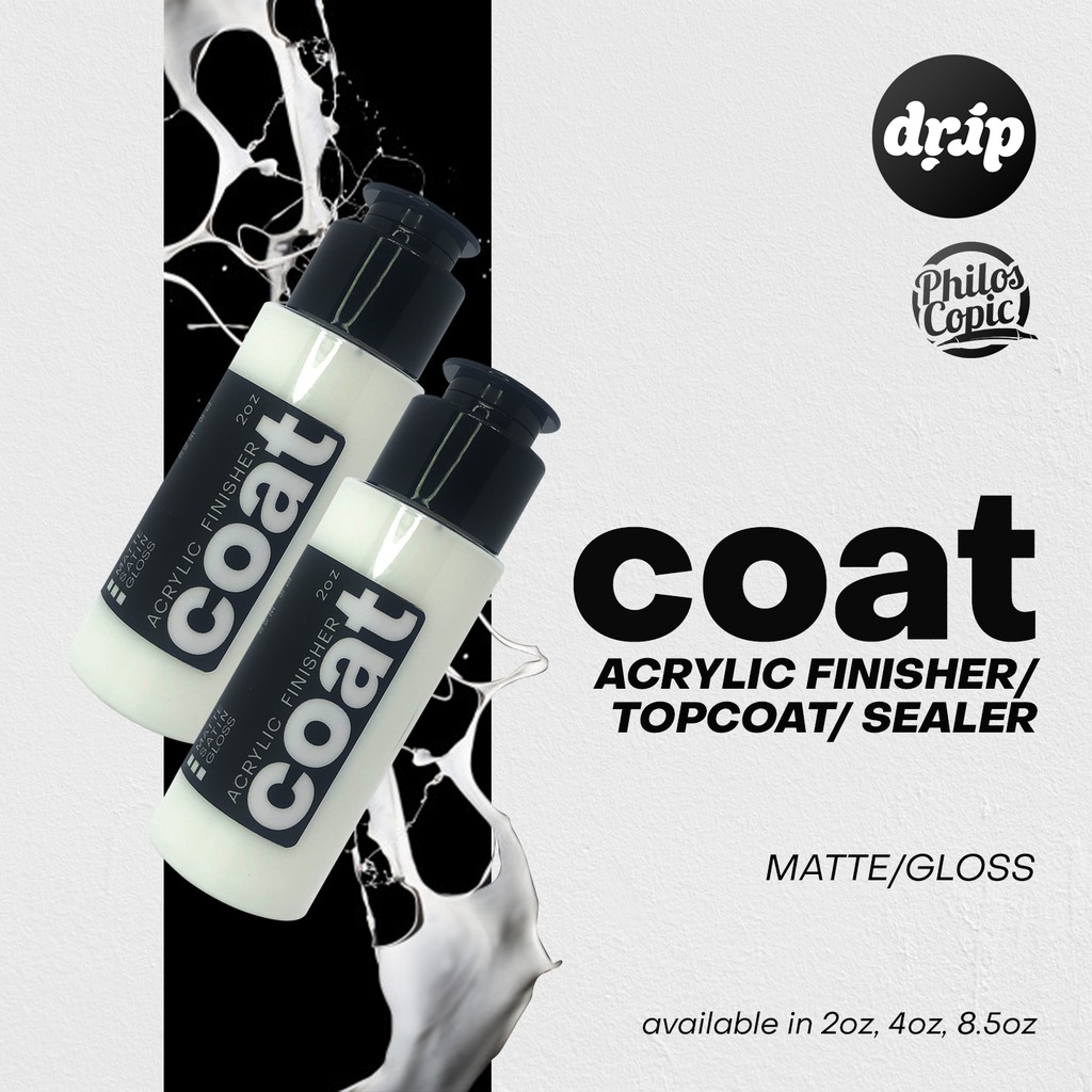 COAT Acrylic Finisher / Top Coat / Sealer ( waterbased ) Shopee