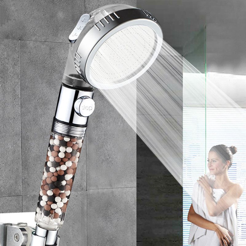 Pressurized 3Mode High Pressure Stone Stream Handheld Shower Head