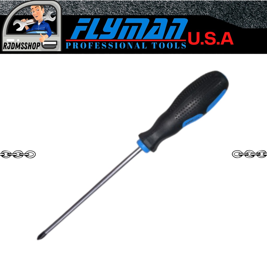 Rjdmsshop01 Flyman Magnetic Screw Driver 12” Flyman Philips Screw Driver 12” Rubber