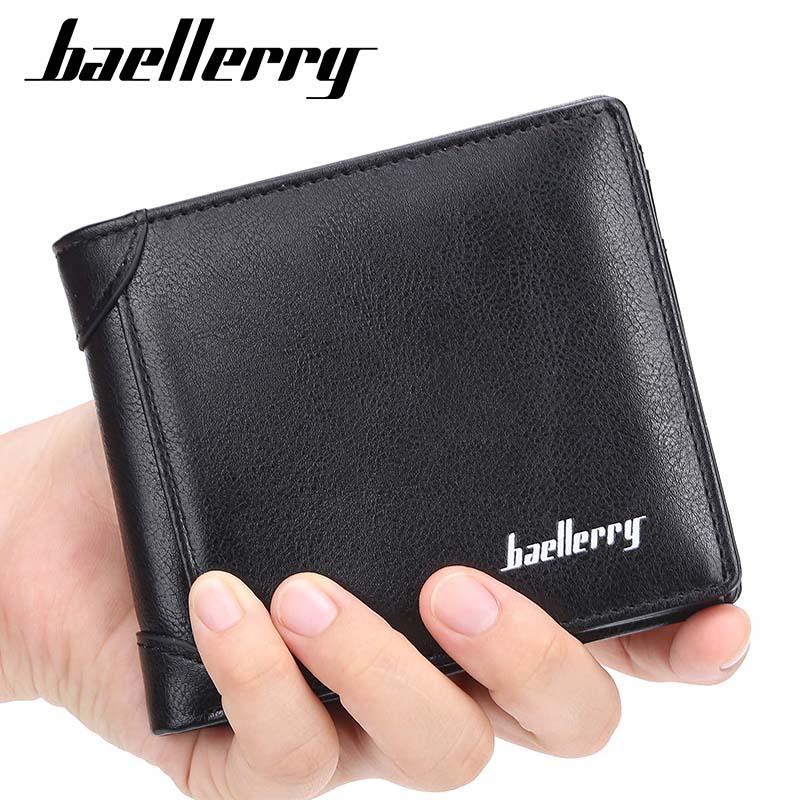 Baellerry New 2019 Trend 4fold Genuine Leather Wallet Simple And