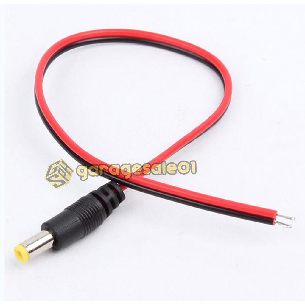 12V DC Plug Male - Pigtail male - DC Connector (1pc) | Shopee Philippines