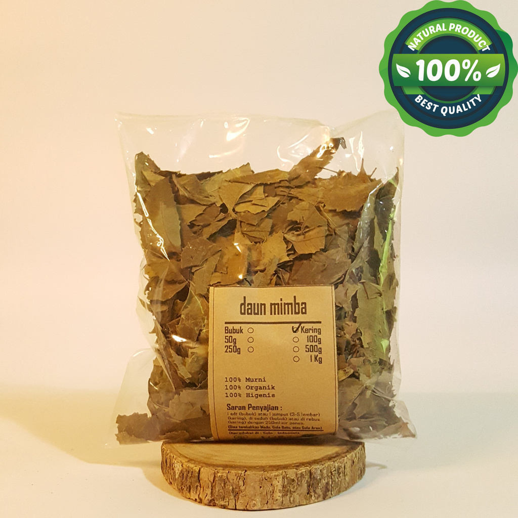 Mimba Leaves   Dry Mimbo 1 Kg - Azadirachta Indica - Pure - Js 