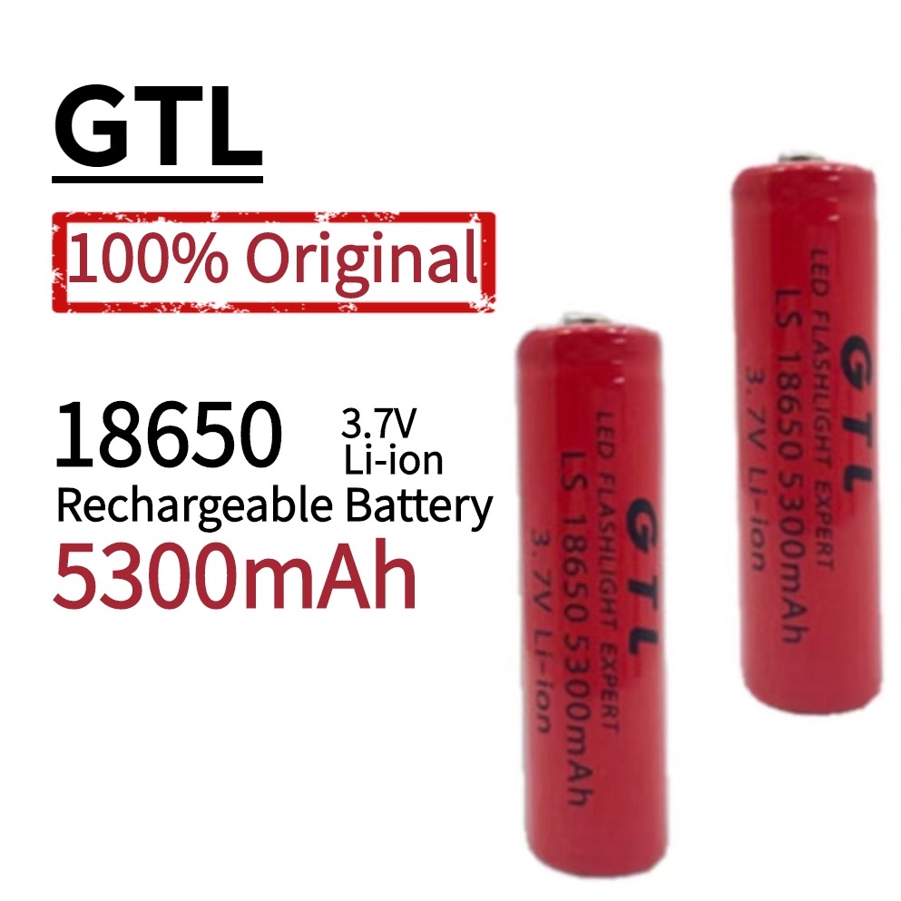 18650 Rechargeable Battery 3.7V 5300mAh Original Large Capacity Liion Batteries For Lantern