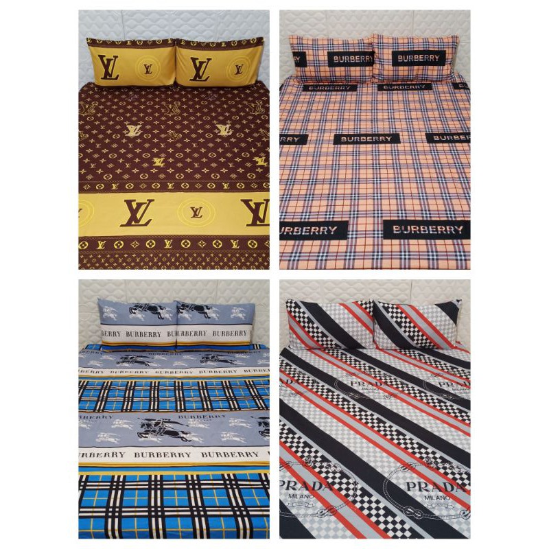 SINGLE SIZE CANADIAN COTTON 3 IN 1 BEDSHEET (1 FITTED BEDSHEET WITH 2