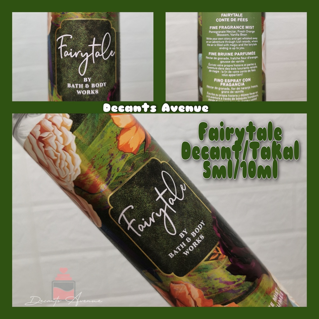 Fairytale Bath And Body Works 1ml/2ml/3ml/4ml/5ml/10ml Shopee