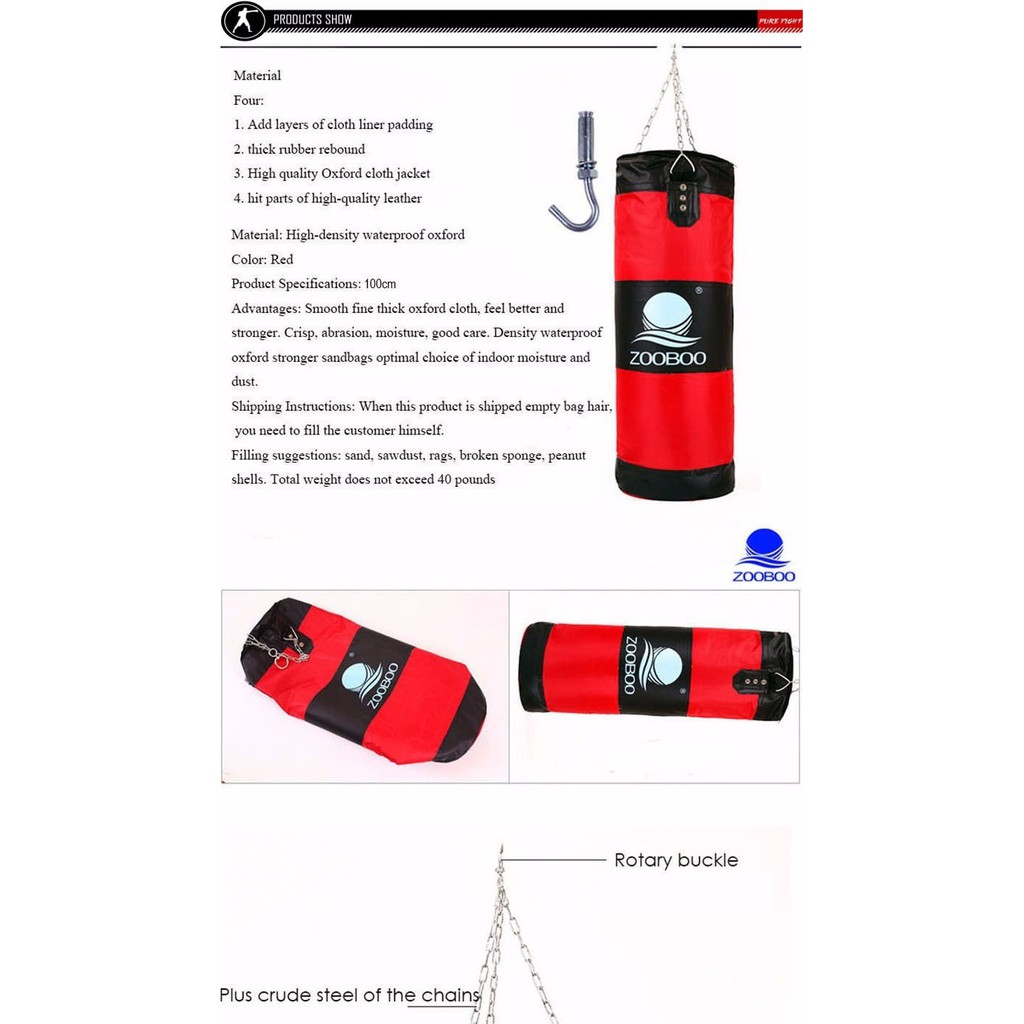 punching bag filling sawdust