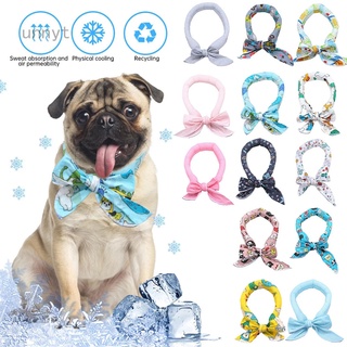Summer Pet Cooling Ice Scarf Heat Stroke Dogs Cats Ice Scarf Collar Cooling Adjustable Collar Bib Supplies For Dogs