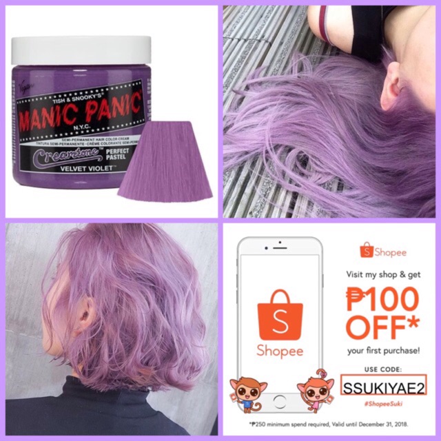 MANIC PANIC VELVET VIOLET HAIR COLOR | Shopee Philippines