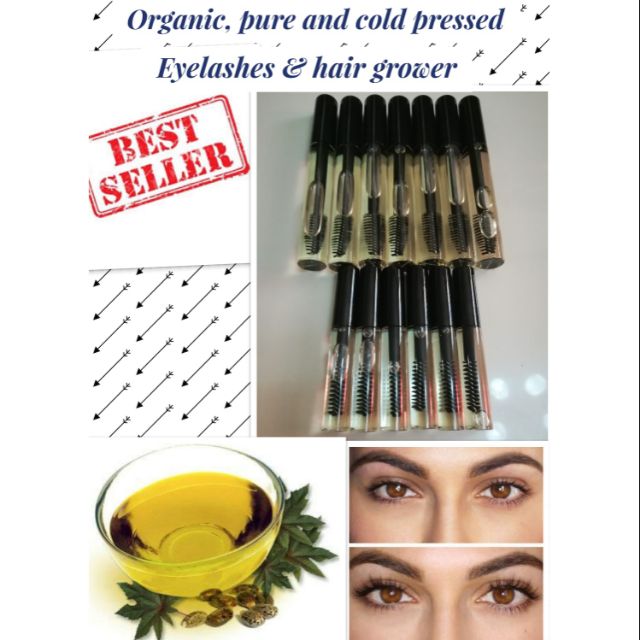 Organic Castor Oil Eyelash Hair Grower Shopee Philippines