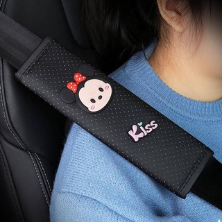 Car Seat Belt Protective Cover Shoulder One Pair Price Cute Cartoon Headrest Mickey Mouse Four Seasons Universal Pad Street Wear Creative