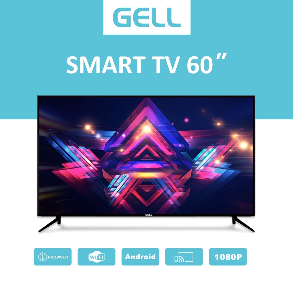 GELL 60inch LCD TV fullscreen color TV Ultrathin Smart wifi 55inch